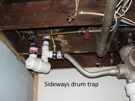 if i understand correctly, i need the drum trap removed p-trap installed the dishwasher drain connected to the kitchen sink drain. . Are drum traps legal in massachusetts